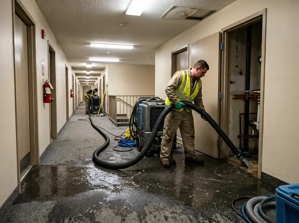 multi-unit-apartment-hallway-f-005 — frequently asked questions, Emergency Burst Pipe Water Extraction & Removal in Urbandal…